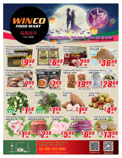 WinCo Food Mart (HWY 7) Flyer August 17 to 23