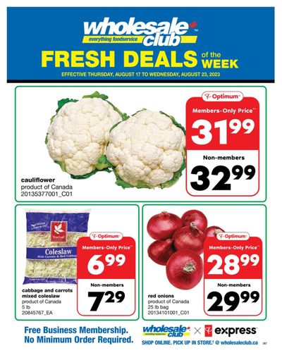 Wholesale Club (ON) Fresh Deals of the Week Flyer August 17 to 23