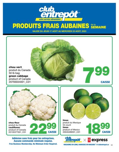 Wholesale Club (QC) Fresh Deals of the Week Flyer August 17 to 23