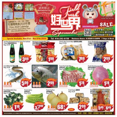 Field Fresh Supermarket Flyer November 1 to 7
