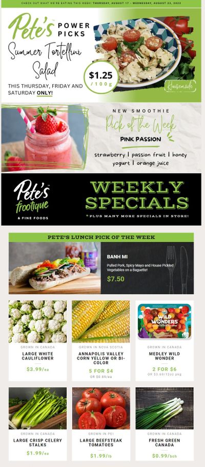 Pete's Fine Foods Flyer August 17 to 23