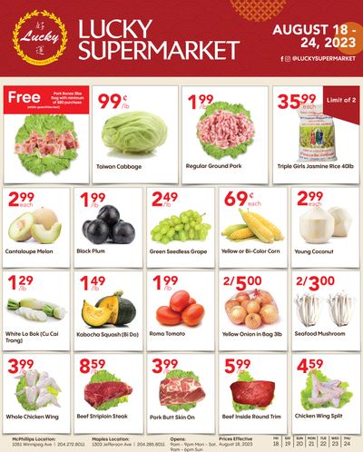 Lucky Supermarket (Winnipeg) Flyer August 18 to 24