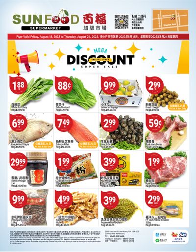 Sunfood Supermarket Flyer August 18 to 24