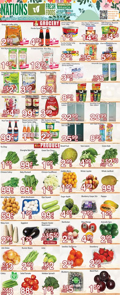 Nations Fresh Foods (Hamilton) Flyer August 18 to 24