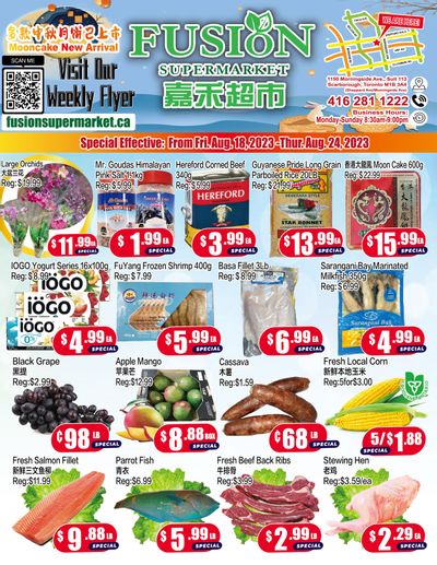 Fusion Supermarket Flyer August 18 to 24