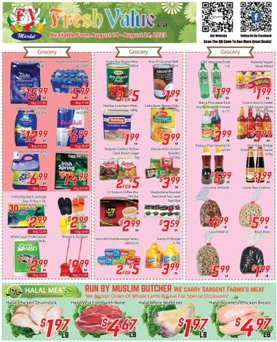 Fresh Value Flyer August 18 to 24