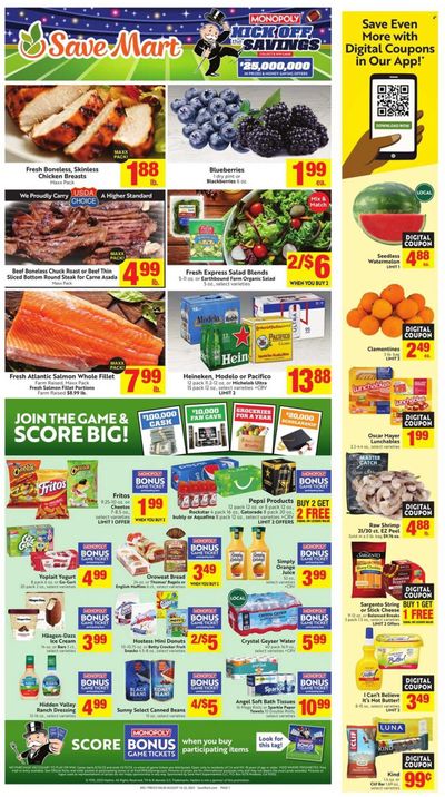 Save Mart (CA, NV) Weekly Ad Flyer Specials August 16 to August 22, 2023