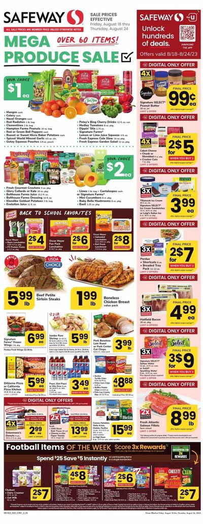 Safeway (DC) Weekly Ad Flyer Specials August 18 to August 24, 2023