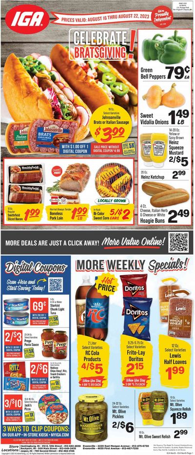 IGA (IN) Weekly Ad Flyer Specials August 16 to August 22, 2023