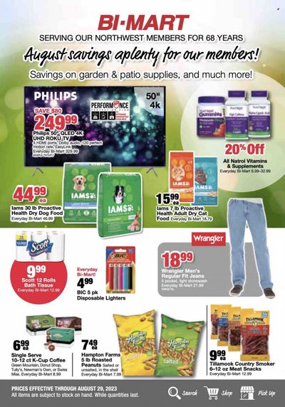 Bi-Mart (ID, OR, WA) Weekly Ad Flyer Specials August 16 to August 29, 2023
