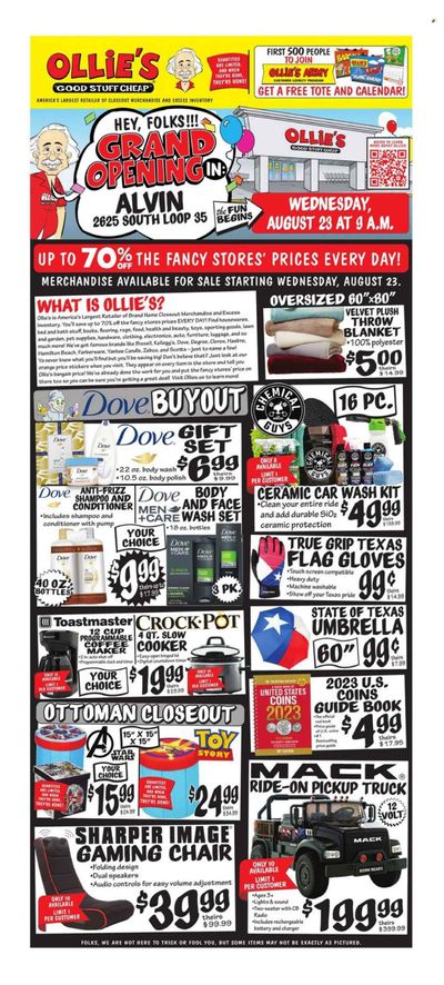 Ollie's Bargain Outlet Weekly Ad Flyer Specials August 23 to August 29, 2023