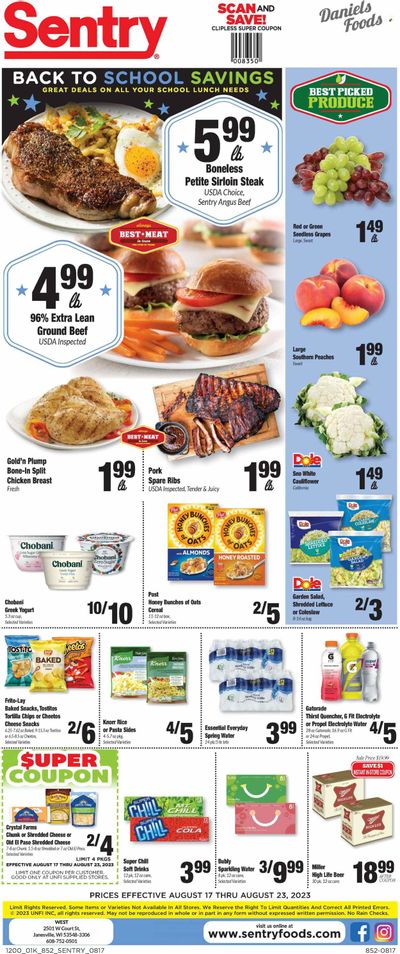Sentry Foods (WI) Weekly Ad Flyer Specials August 17 to August 23, 2023