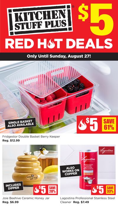 Kitchen Stuff Plus Red Hot Deals Flyer August 21 to 27