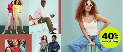 Old Navy Canada: 40% off Everything Online Exclusive+ More Deals