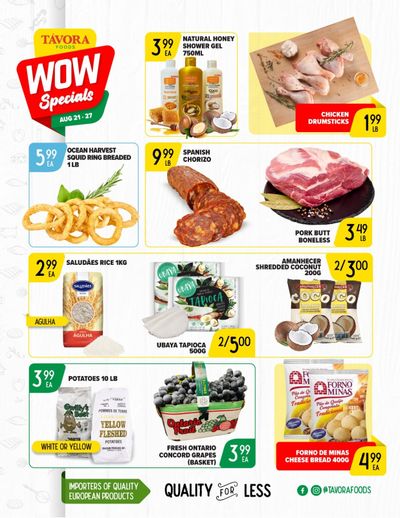 Tavora Foods Flyer August 21 to 27