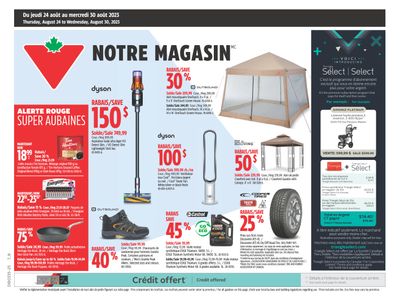 Canadian Tire (QC) Flyer August 24 to 30