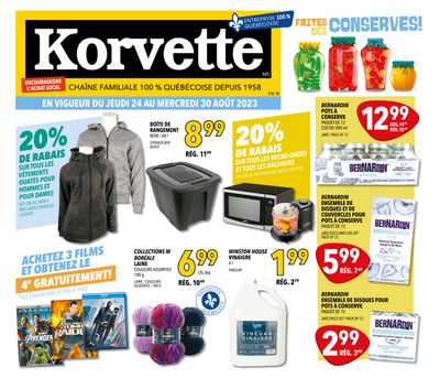 Korvette Flyer August 24 to 30
