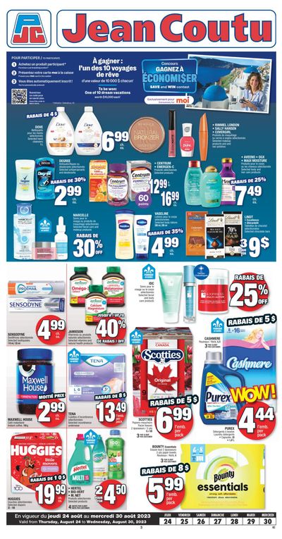 Jean Coutu (QC) Flyer August 24 to 30