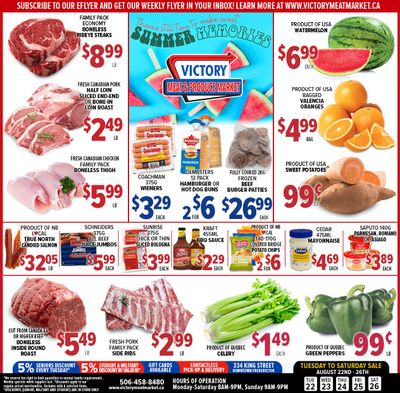 Victory Meat Market Flyer August 22 to 26