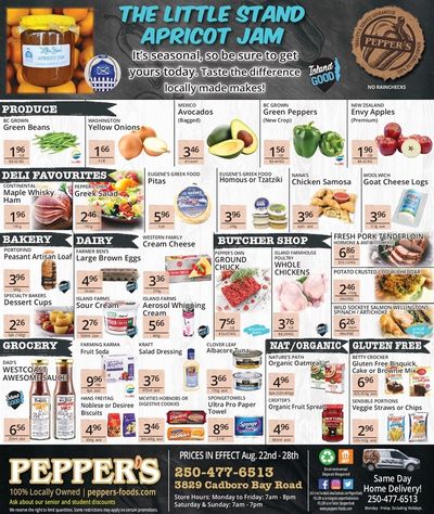 Pepper's Foods Flyer August 22 to 28