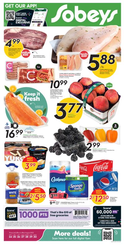 Sobeys (ON) Flyer August 24 to 30