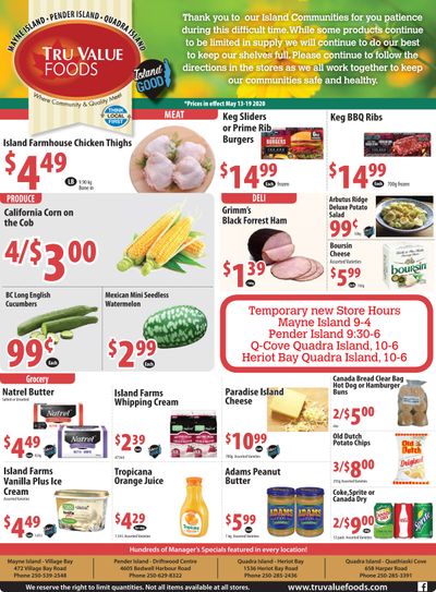 Tru Value Foods Flyer May 13 to 19