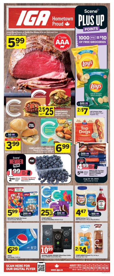 IGA (West) Flyer August 24 to 30