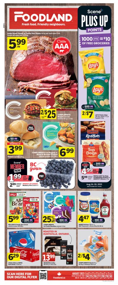 Foodland (ON) Flyer August 24 to 30