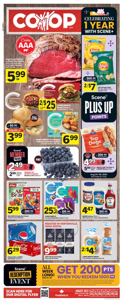 Foodland Co-op Flyer August 24 to 30