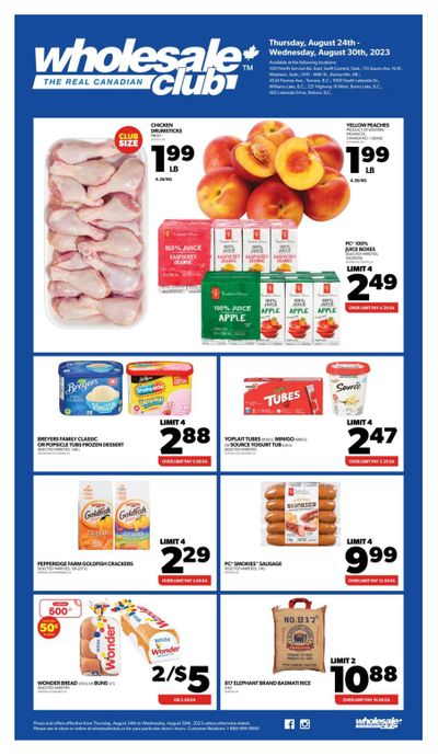 Real Canadian Wholesale Club Flyer August 24 to 30