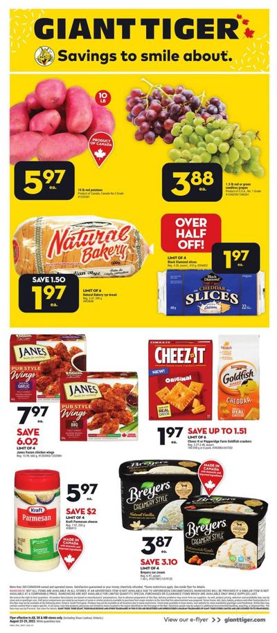 Giant Tiger (West) Flyer August 23 to 29
