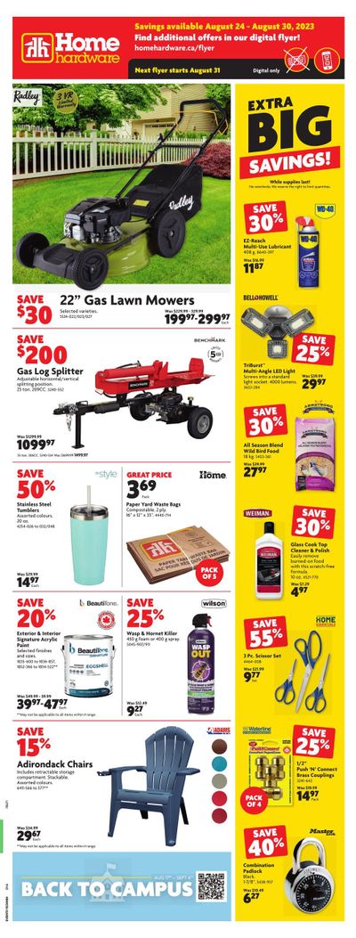 Home Hardware (ON) Flyer August 24 to 30