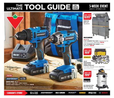 Canadian Tire The Ultimate Tool Guide Flyer August 25 to September 14
