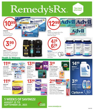 Remedy's RX Monthly Flyer August 25 to September 28