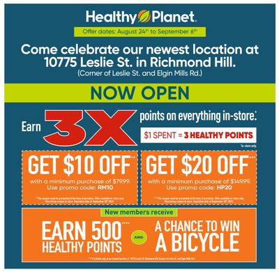 Healthy Planet Monthly Flyer August 24 to September 20