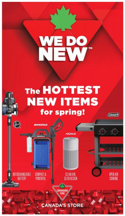 Canadian Tire Hottest New Items for Spring Flyer May 15 to June 11