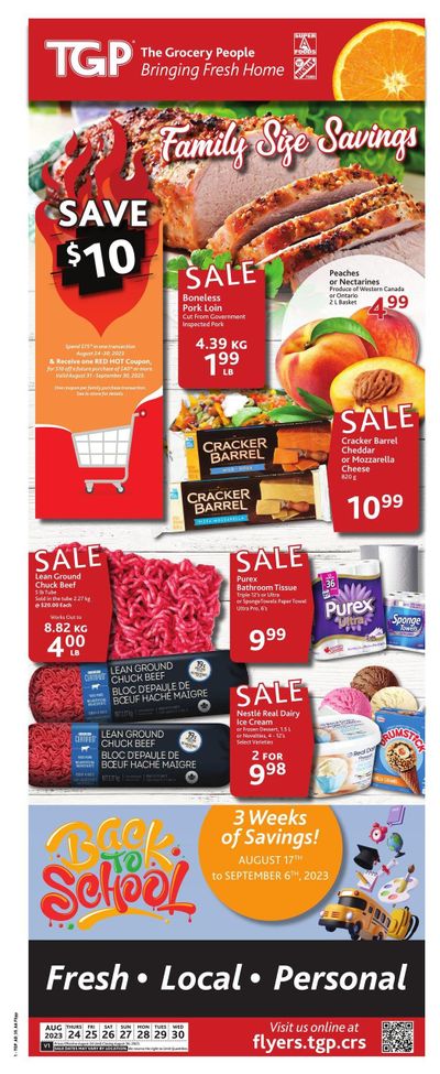TGP The Grocery People Flyer August 24 to 30