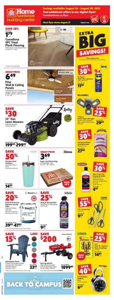 Home Hardware Building Centre (AB) Flyer August 24 to 30