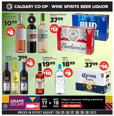 Calgary Co-op Liquor Flyer August 24 to 30
