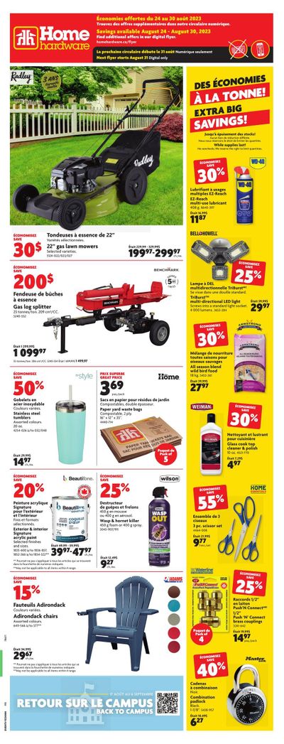 Home Hardware (QC) Flyer August 24 to 30