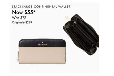 Kate Spade Canada Surprise Sale: 70% Off + an Extra 20% Off The Staci Collection with Promo Code