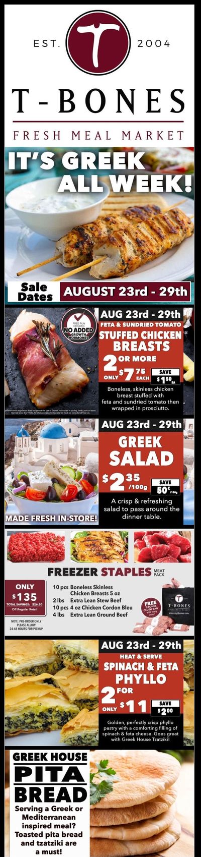 T-Bone's Flyer August 23 to 29