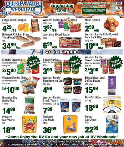 Bulkley Valley Wholesale Flyer August 24 to 30