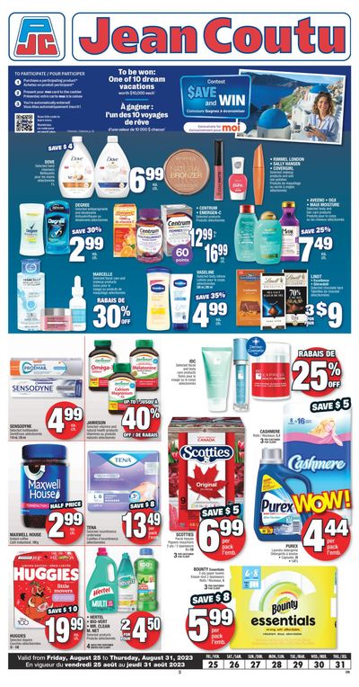 Jean Coutu (ON) Flyer August 25 to 31