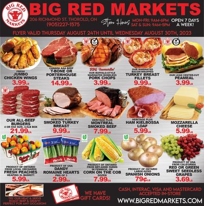 Big Red Markets Flyer August 24 to 30