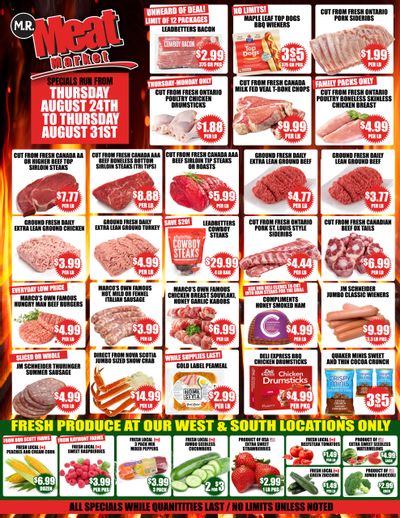 M.R. Meat Market Flyer August 24 to 31