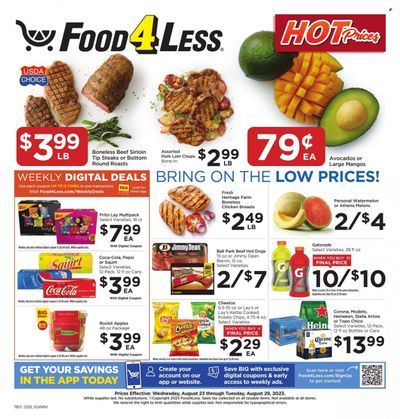 Food 4 Less (IL) Weekly Ad Flyer Specials August 23 to August 29, 2023