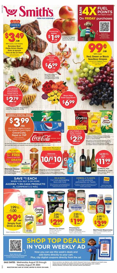 Smith's (AZ, ID, MT, NM, NV, UT, WY) Weekly Ad Flyer Specials August 23 to August 29, 2023