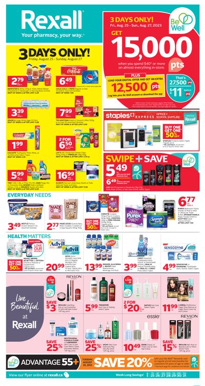 Rexall (MB) Flyer August 25 to 31