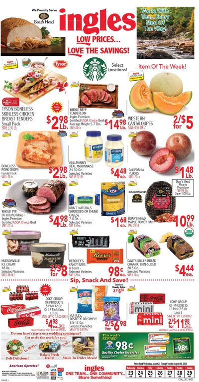 Ingles (GA, NC, SC, TN) Weekly Ad Flyer Specials August 23 to August 29, 2023